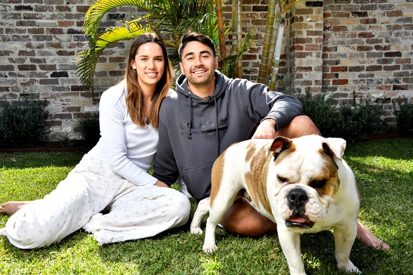 Shaun Johnson and his fiancee Kayla Cullen.