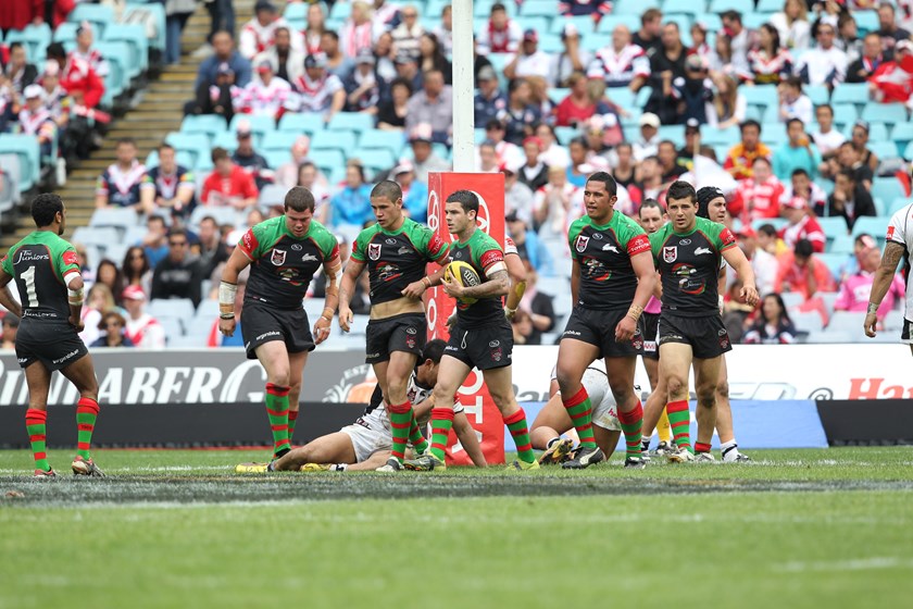 Nathan Peats and Adam Reynolds representing Souths in the under 20s grand final in 2010.