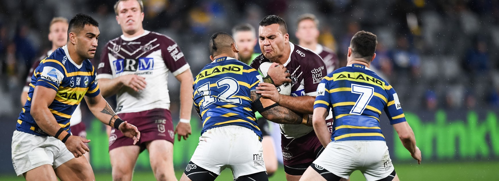 Sea Eagles prop Lloyd Perrett.