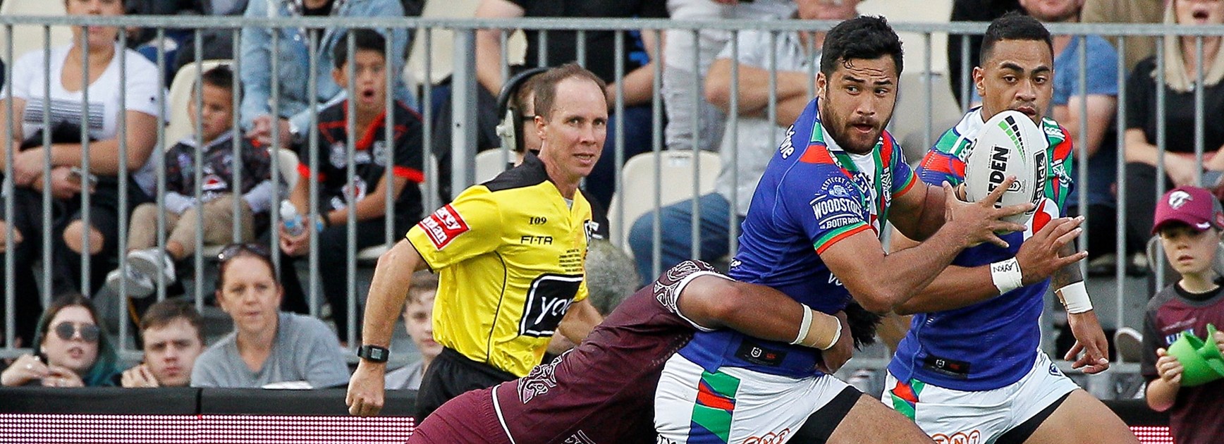 Warriors centre Peta Hiku.