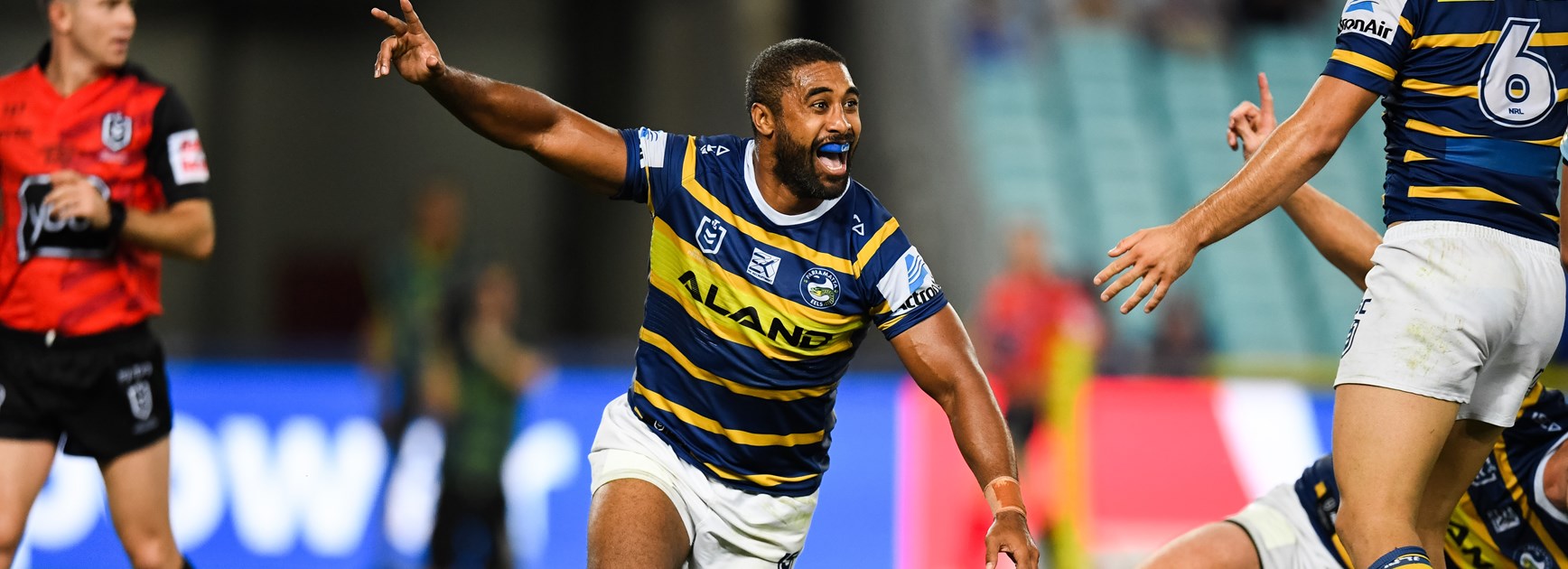 Eels centre Michael Jennings.