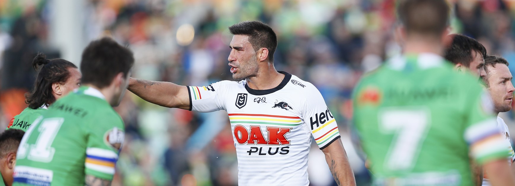 Penrith prop James Tamou.