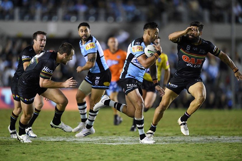 Breakout Sharks star Briton Nikora.