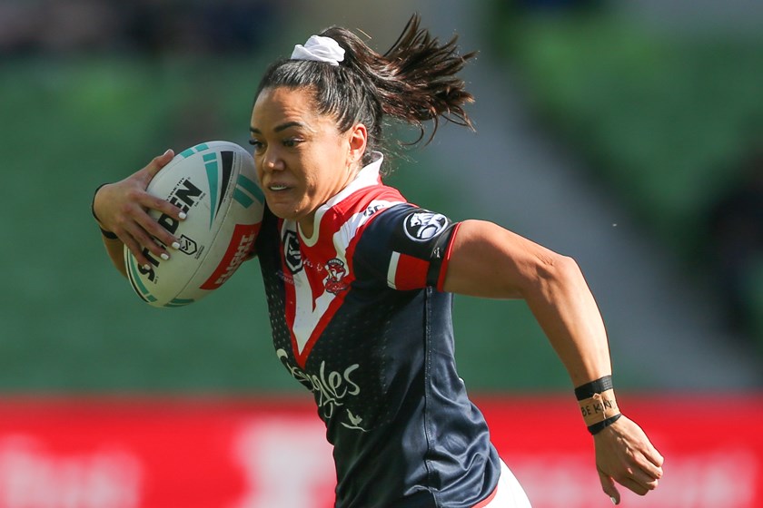 Shontelle Stowers powers upfield.