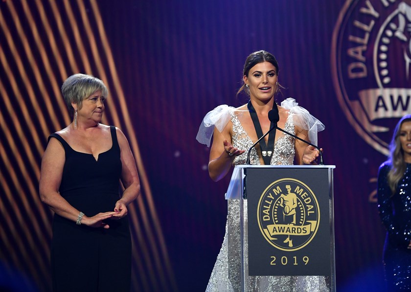 Female Dally M player of the year Jessica Sergis.