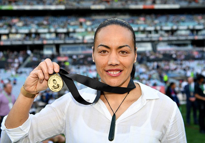 Veronica White Medal winner Honey Hireme from the Warriors.