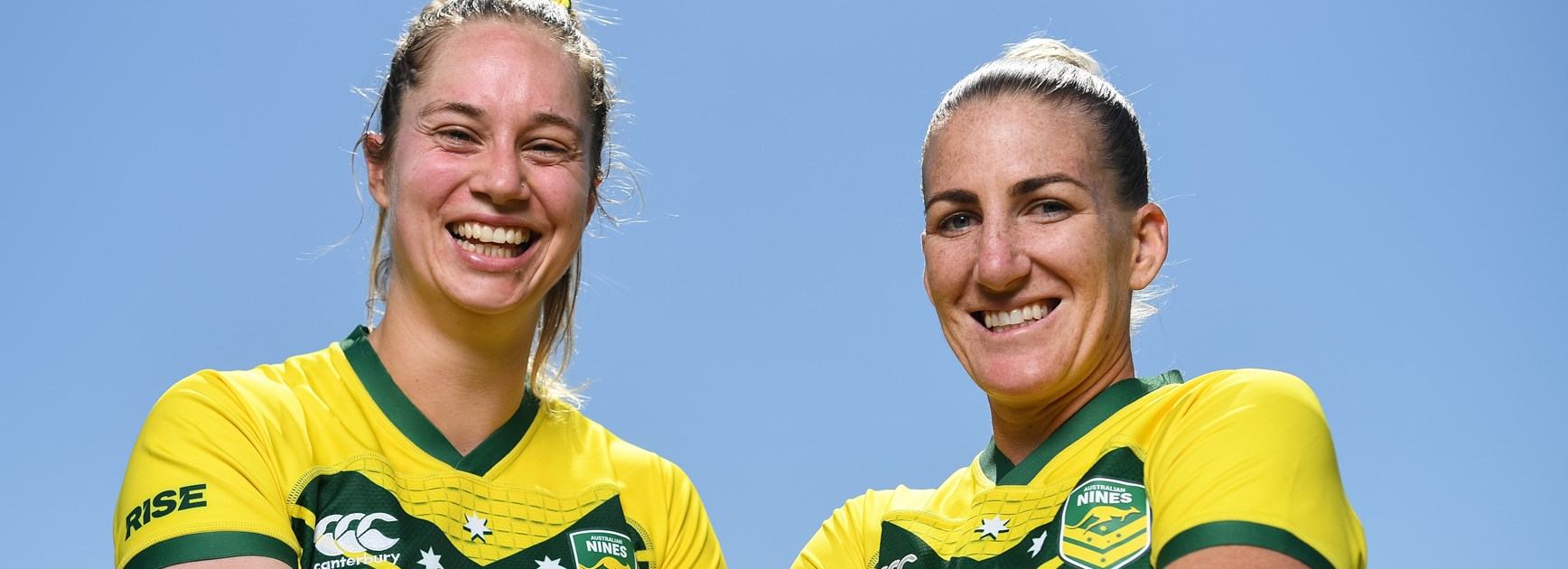 Jillaroos captains Kezie Apps and Ali Brigginshaw.
