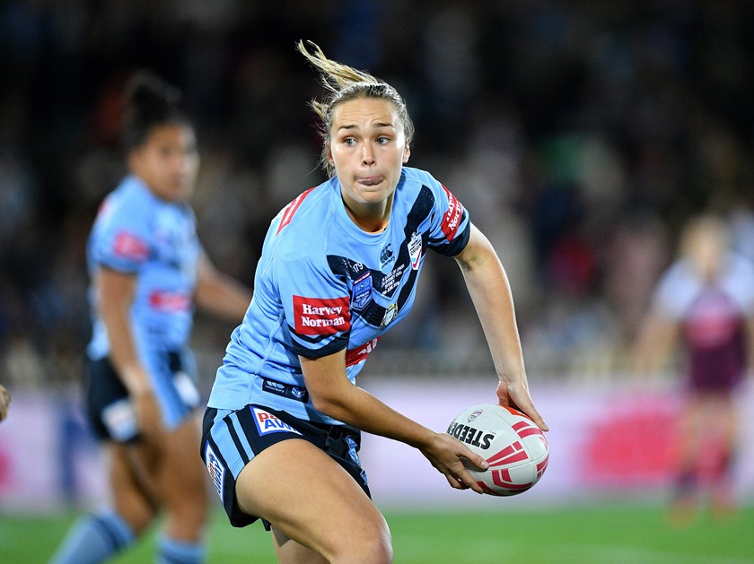 Former NSW Blues five-eighth Kirra Dibb.