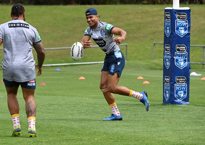 Blues centre Stephen Crichton.