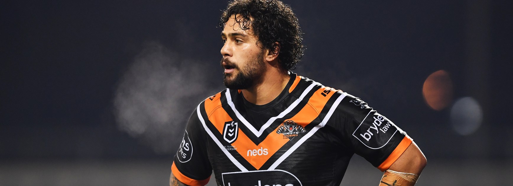Wests Tigers forward Josh Aloiai.