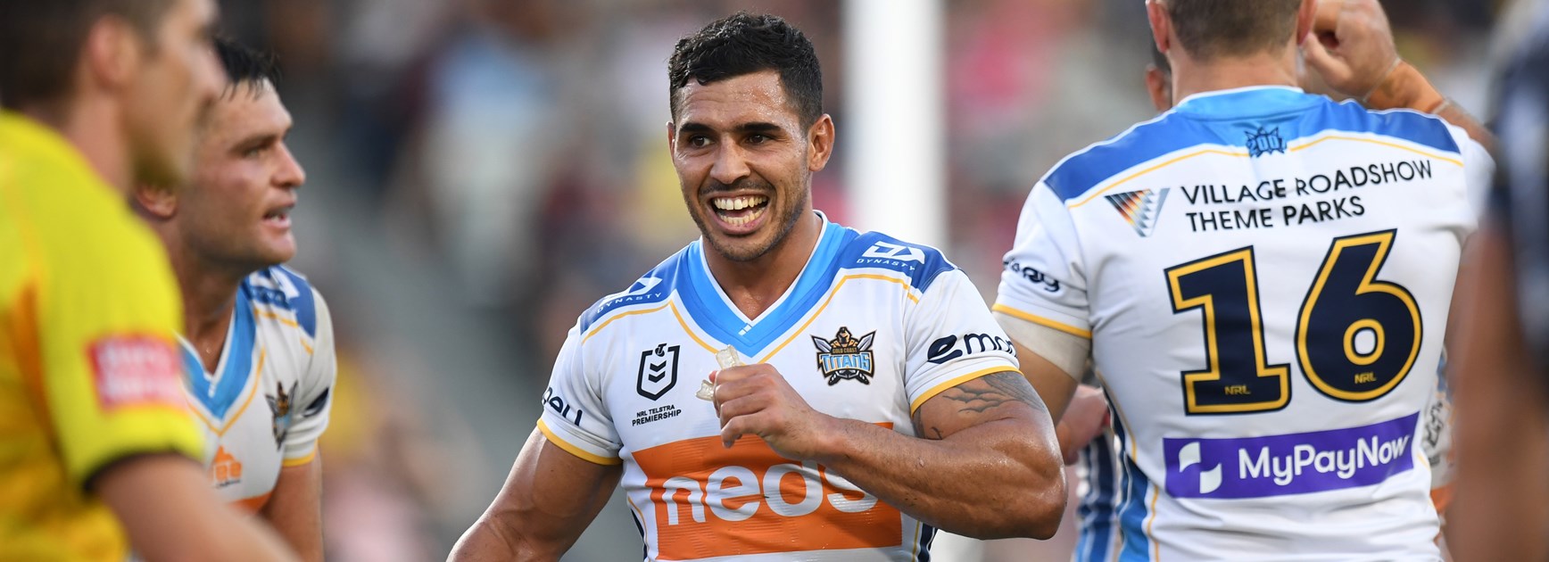 Titans halfback Jamal Fogarty.