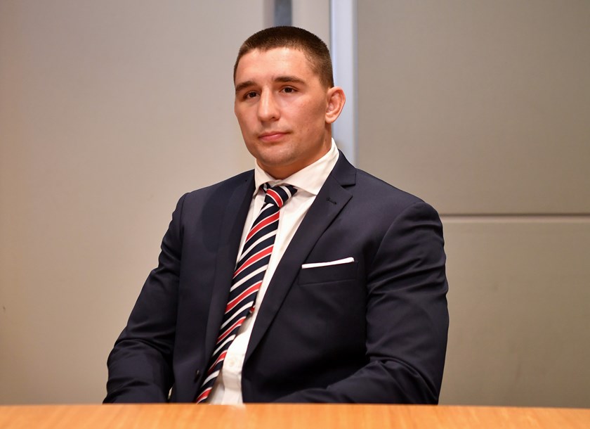 Roosters lock Victor Radley.