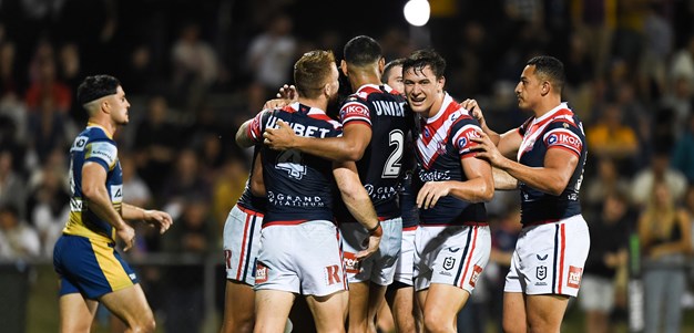 Walker, Tedesco star as Roosters blitz Eels in Mackay