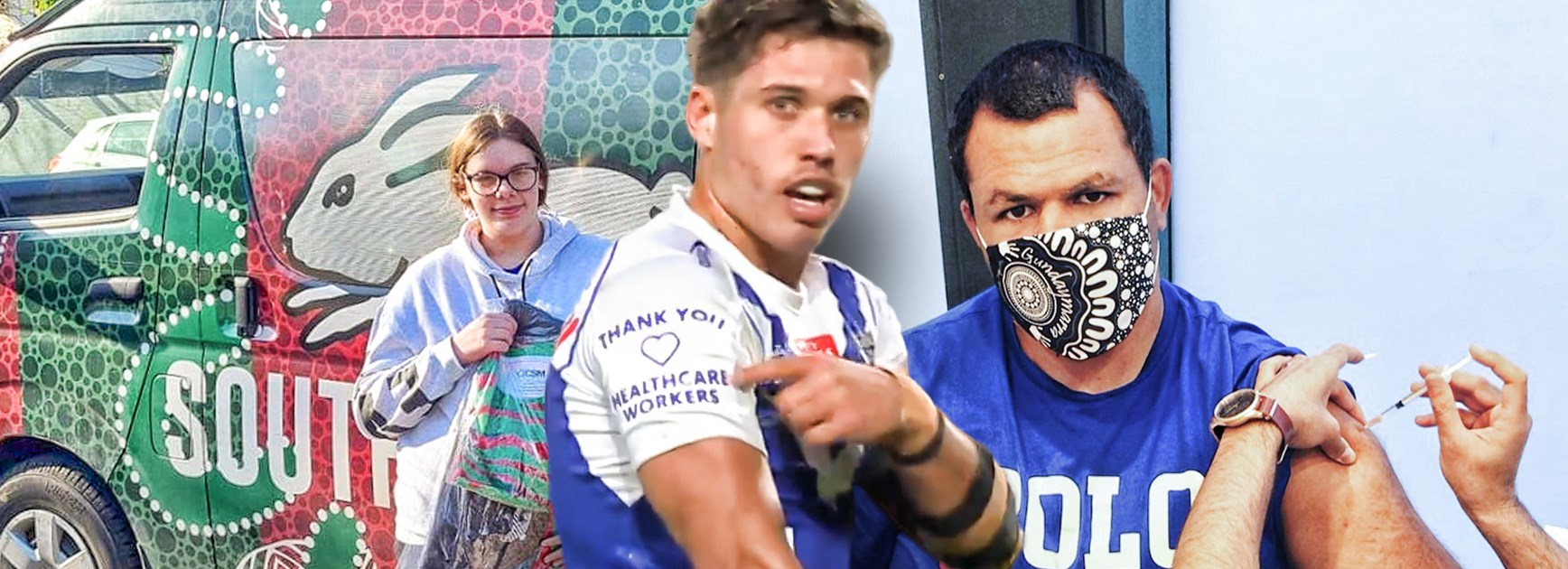 Stay strong: Bulldogs, Bunnies reach out to COVID-hit communities