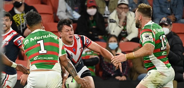 Rivalry boils over on sideline as Teddy tells Latrell to cut out high shots