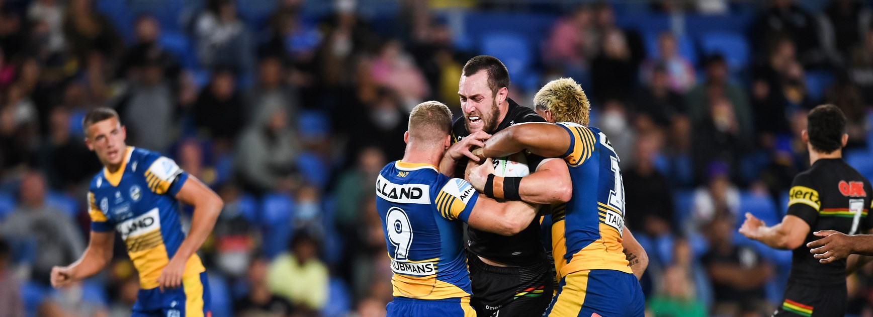 Panthers lock Isaah Yeo.