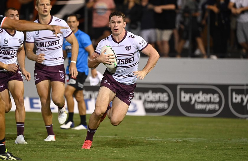 Manly forward Ethan Bullemor.