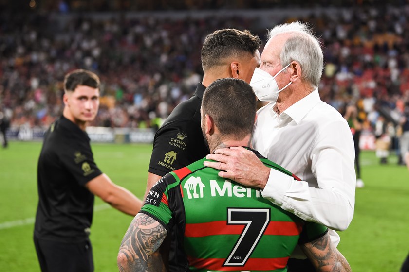 Bennett and Reynolds after the 2021 grand final