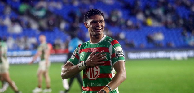 Rabbitohs wingers revel in joint milestones