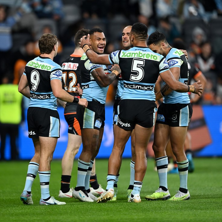 Katoa bags three as Sharks put bite on Tigers