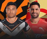 Wests Tigers v Dolphins: Brooks, To'a out; Fuller, Reilly to debut