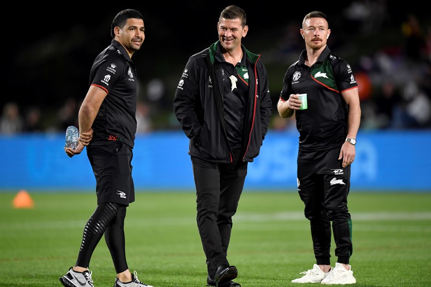 Souths coach Jason Demetriou and the leadership group, including Damien Cook, have backed Cody Walker 