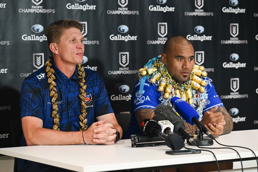 Ben Gardiner with Junior Paulo during last year's Pacific Championships.