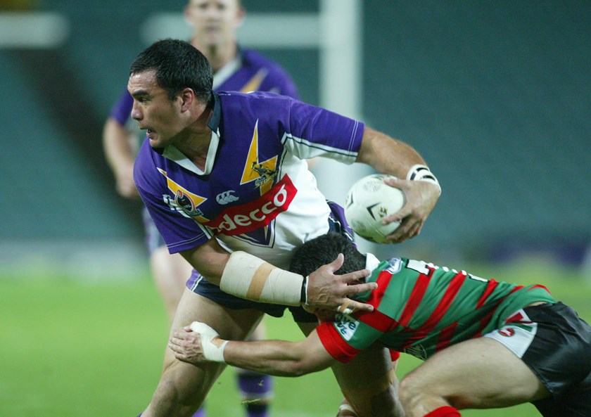 Alex Chan in action for the Storm in 2004. Son Joe made his debut in 2023.