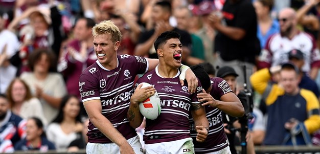 Sea Eagles overcome error-ridden Roosters