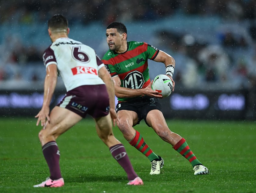 Cody Walker assesses his options during Saturday night's win.