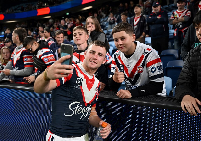 Sandon Smith helped steer Sydney Roosters to an elimination finals defeat of Manly.
