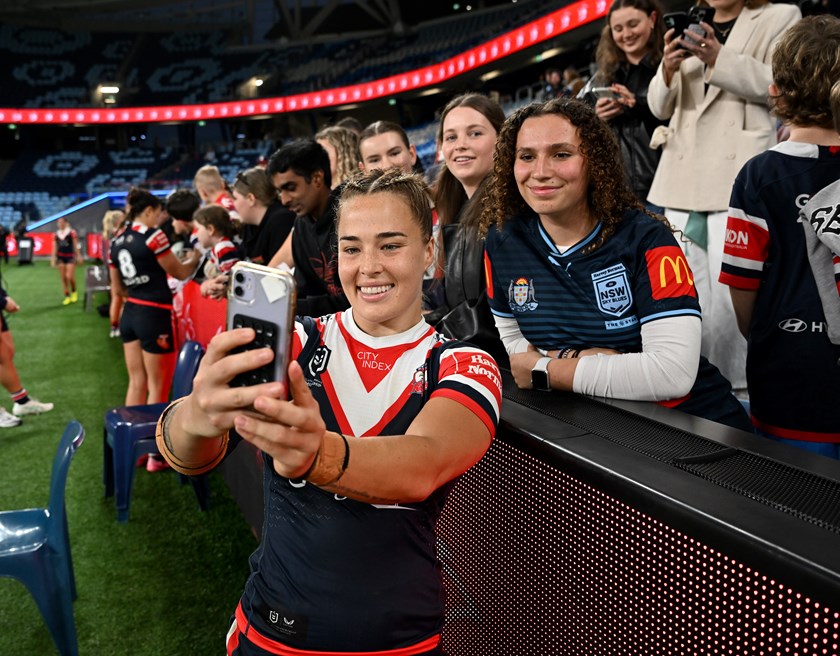 Sydney Roosters captain Isabelle Kelly is among the club's players who have taken up coaching.