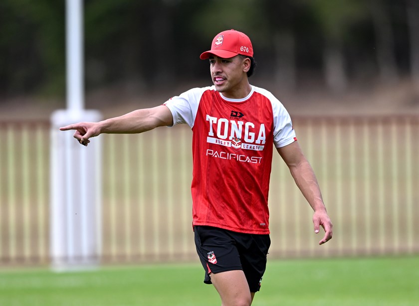 Lehi Hopoate has taken over the No.1 jersey his brother Will wore for Tonga.