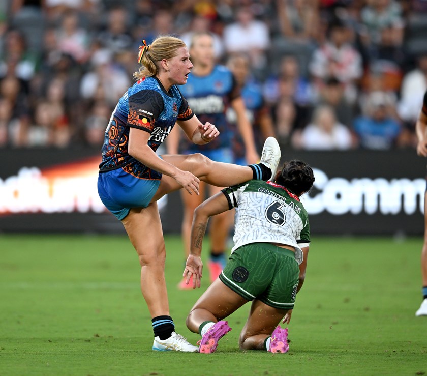 Lailani Montgomery snatched victory after the siren following a penalty against Māori five-eighth Ash Quinlan for dangerous contact.