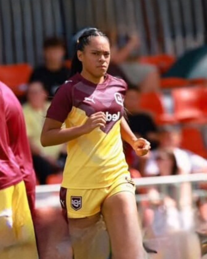 Trinity Bay State High Year 11 student Elishama Suavai has played alongside her school coach Jenni-Sue Hoepper for Northern Pride.