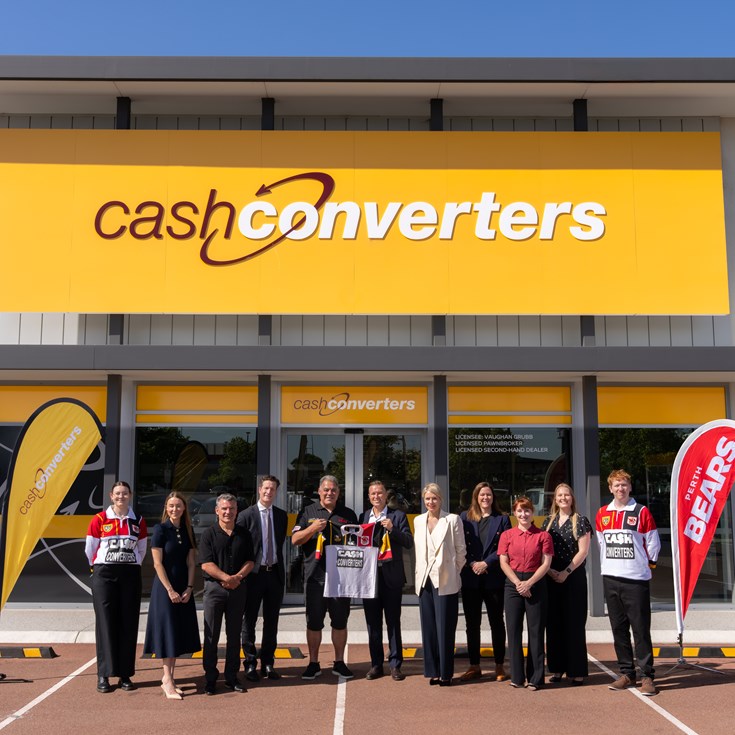 Perth Bears mega partnership with Cash Converters sets new sports benchmark