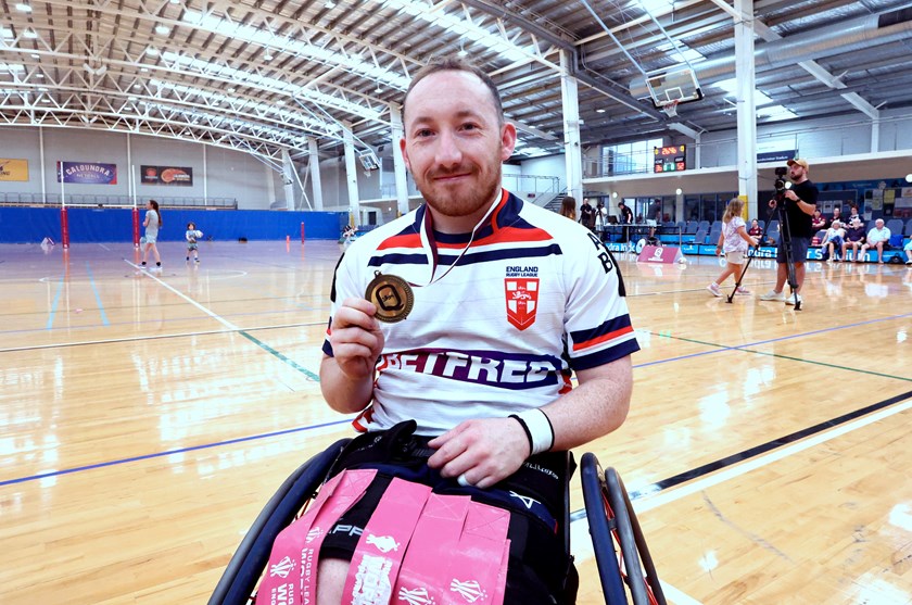 England's Nathan Collins received the Jack Brown Medal, named after team-mate Jack Brown.