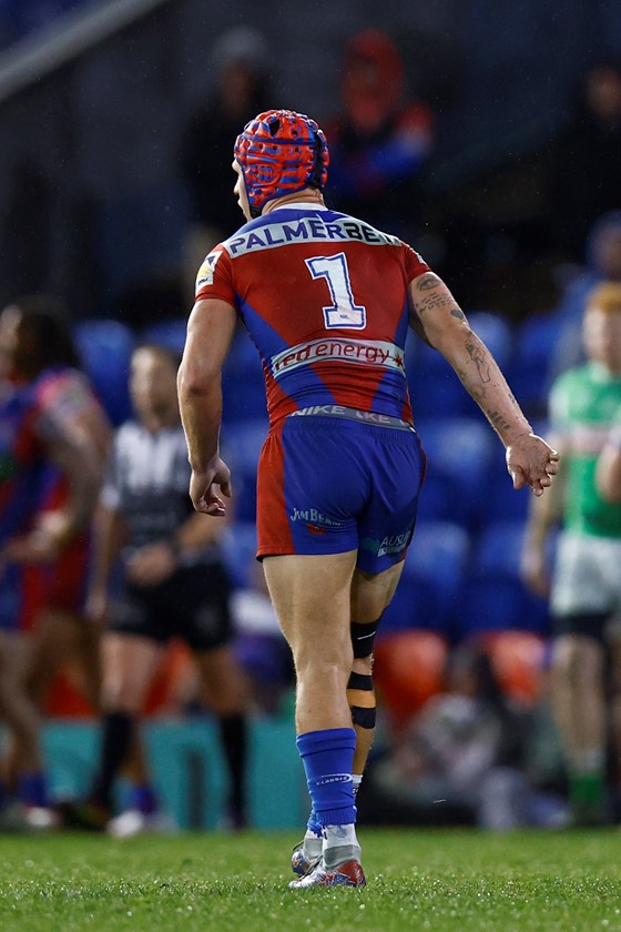 Kalyn Ponga limped from the field after suffering a foot injury in the 60th minute of Newcastle's Round 17 loss to Canberra.