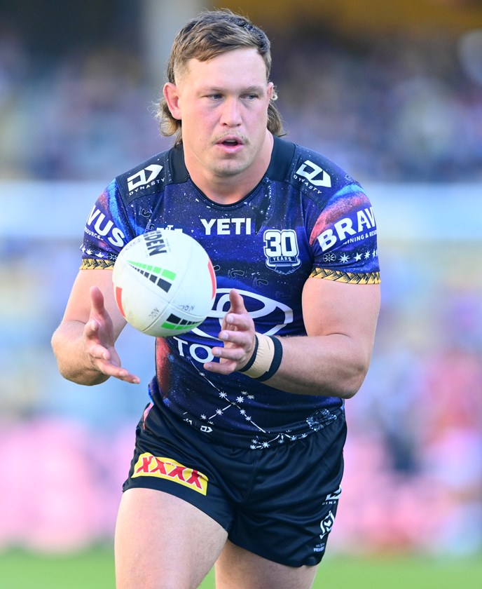 For their home Indigenous Round games, both of North Queensland's NRL and NRLW teams are wearing special 'Tagai' Indigenous jerseys, designed by Torres Strait Island artist  Vinson Babia.