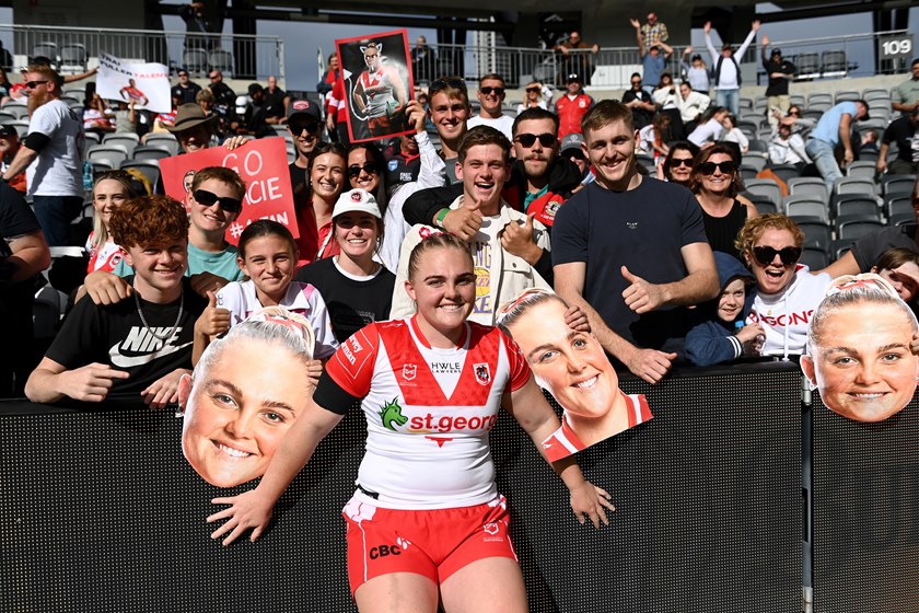 After celebrating her debut for the Dragons in 2023, Macie Carlile found herself in the NRLW wilderness until given an opportunity by the Roosters to prove herself,