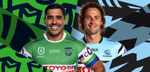 Raiders v Sharks: Green Machine unchanged; Hazelton races clock