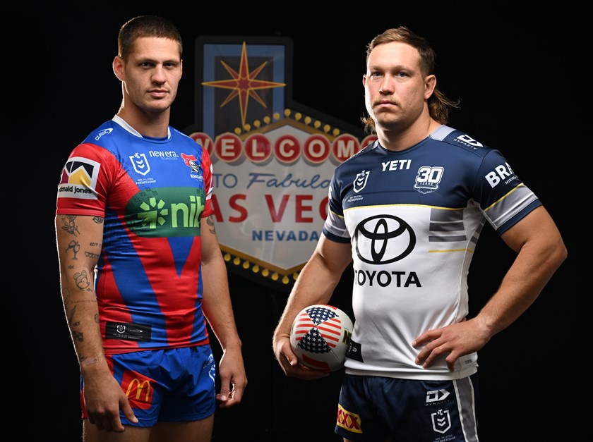 Knights skipper Kalyn Ponga and Cowboys co-captain Reuben Cotter are set to face off in Vegas for next year's season opener.