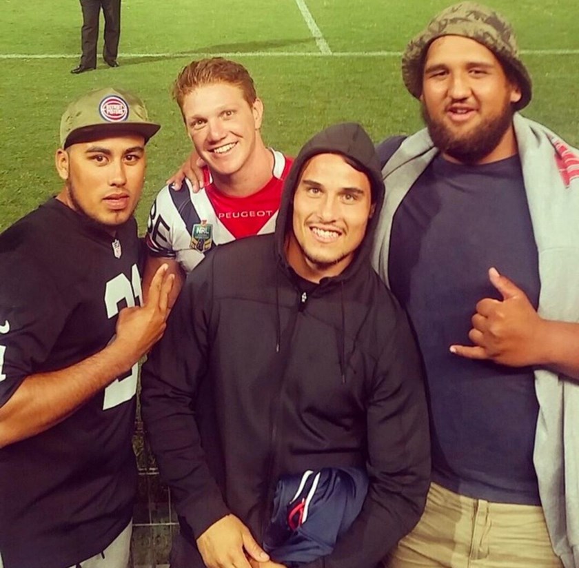 Dylan Napa and his cousins, Jethro Yates, Maximillian Napa and Ethan Hindman (from left). 