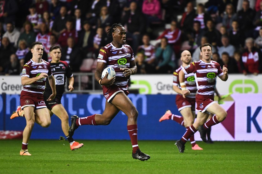 Wigan second-rower Junior Nsemba is another young English star in the sights of NRL clubs.