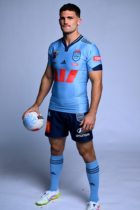 Nathan Cleary will be partnered by Mitchell Moses in the halves for NSW in Origin I