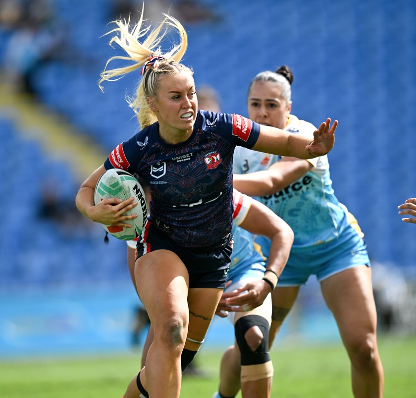 Jasmin Strange is aiming for her third successive premiership but in a different postion this season after shifting to the secondrow .