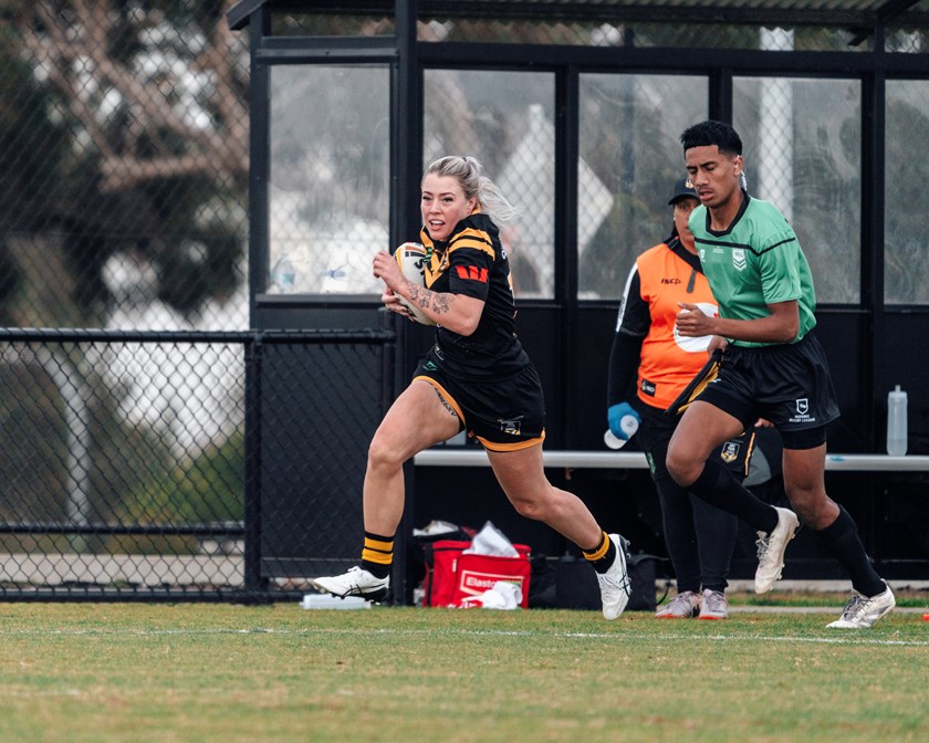 WA flyer Sam Treherne was among eight players chosen from the 2025 CAS Championships for a shot at an NRLW contract. 