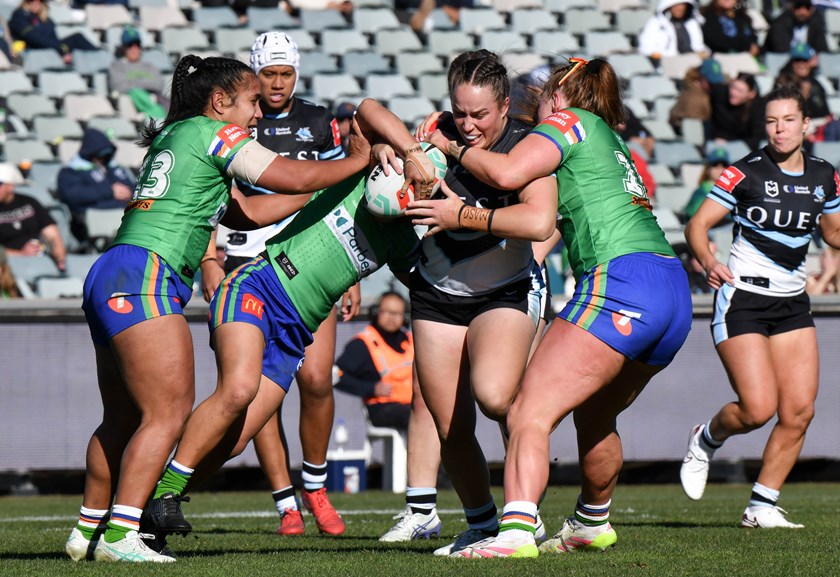 Stephanie Faulkner is the first player to come through the Sharks pathways from Lisa Fiola Cup to NRLW.
