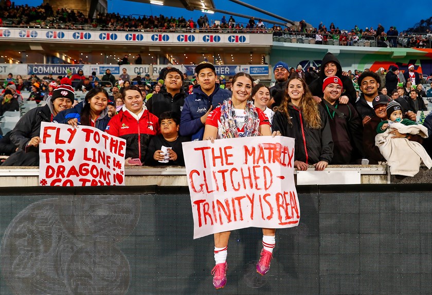 Trinity Tauaneai joined her sister Alexis in the NRLW after debuting against the Raiders in Round 1 but on Saturday they will be rivals.