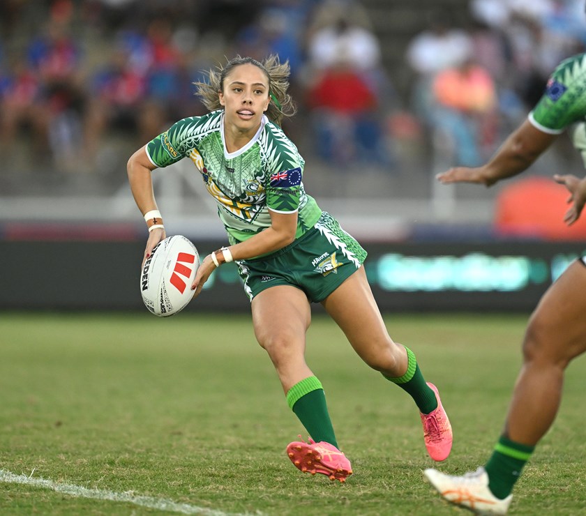 Warriors hooker Lydia Turua-Quedley is among the Cook Islands stars in the NRLW.